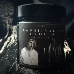 Transilvanian Hunger Black Metal Soy Wax Candle Misanthrope Pessimist