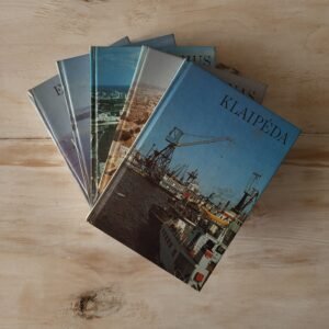 1980s Soviet Lithuania Pocket City Album Set (5 Volumes) – Vilnius, Kaunas, Klaipėda, Trakai, Elektrėnai