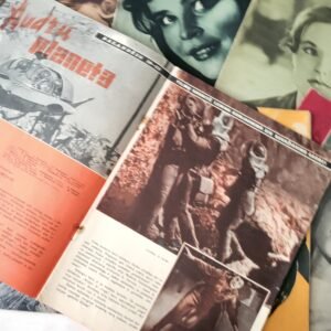Rare Soviet Cinema Magazine Set “Ekrano Naujienos” (1911–1914) – Yuri Gagarin & Sci-Fi Graphic Covers