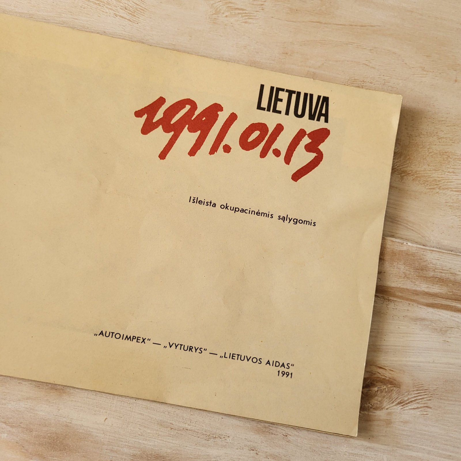 Lietuva 1991.01.13" Underground Press